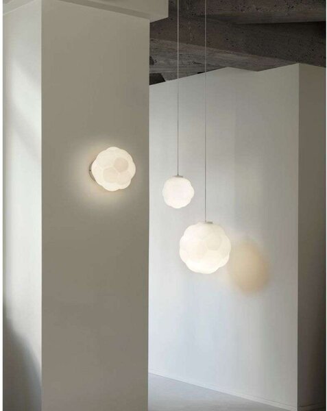 Stropné Lampa Normann Copenhagen, Biela, Obývacia izba, Sklo