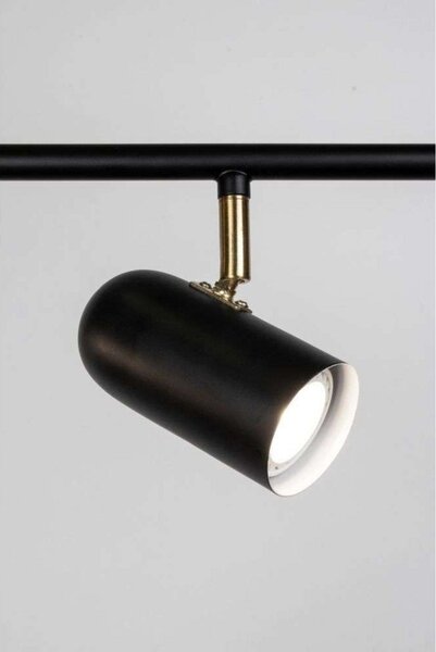 Stropné Lampa Globen Lighting, Čierna, Obývacia izba, Kov