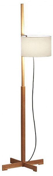 Stojacie Lampa Santa & Cole, stmievateľné, Biela, Obývacia izba, Drevo