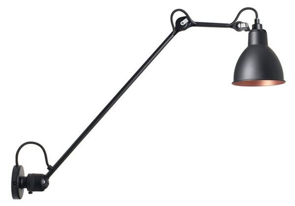 Nástenné Svietidlo Lampe Gras, Čierna, Obývacia izba, Kov