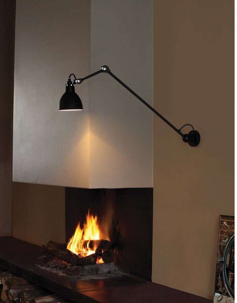 Nástenné Svietidlo Lampe Gras, Čierna, Obývacia izba, Kov