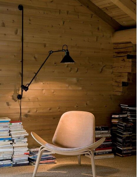 Nástenné Svietidlo Lampe Gras, Čierna, Obývacia izba, Kov, Industriálny