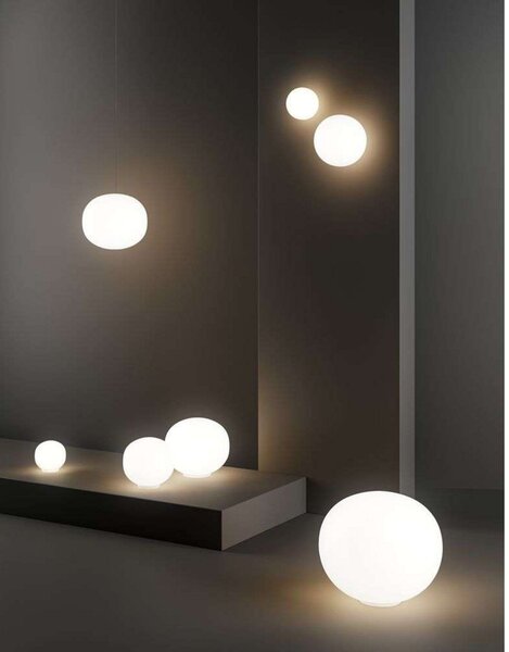 Stolové Lampa Lodes, stmievateľné, Biela, Obývacia izba, Sklo