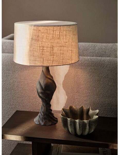 Stolové Lampa ferm LIVING, Čierna, Obývacia izba, Hliník
