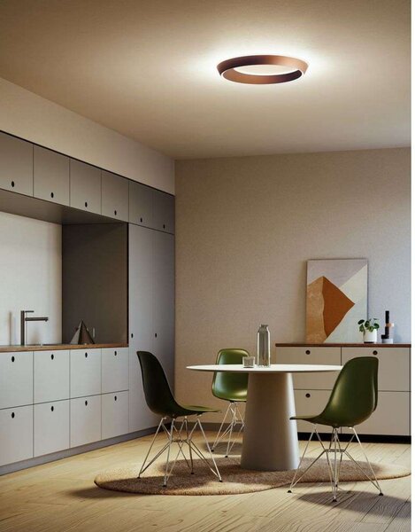 Stropné Lampa Lodes, stmievateľné, Bronzová / Stará Mosadz, Spálňa, Hliník