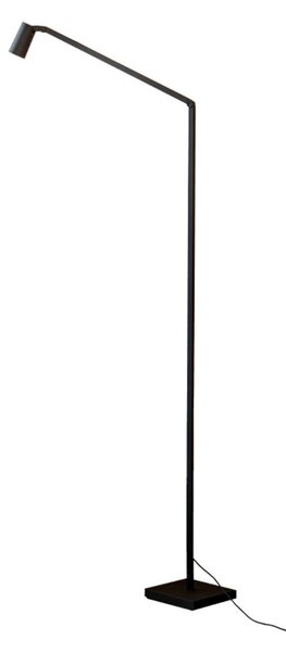 Stojacie Lampa Nemo Lighting, stmievateľné, Čierna, Obývacia izba, Hliník
