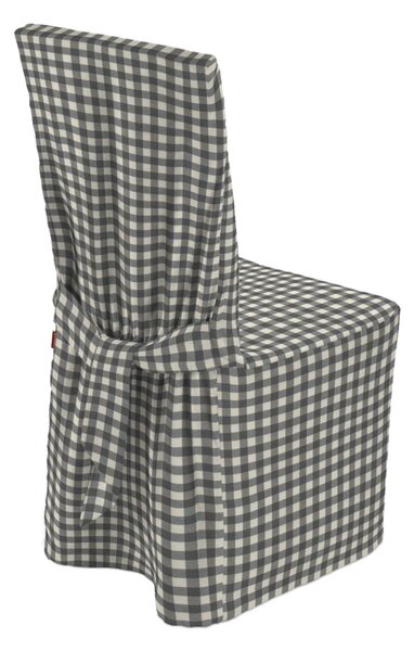 Návlek na stoličku farba produktu sivá látka vzorované