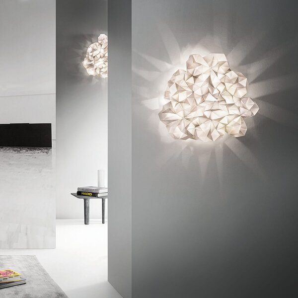 Stropné Lampa Slamp, Drusa, Béžová, Obývacia izba, Plast, Dizajnový