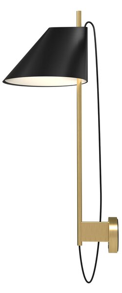 Nástenné Svietidlo Louis Poulsen, Yuh Brass, stmievateľné, Čierna, Obývacia izba, Kov, Dizajnový