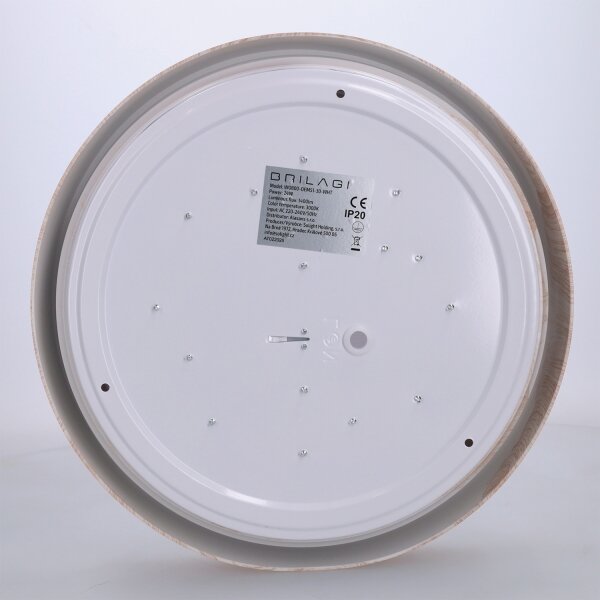 Brilagi - LED stropné svietidlo FLOCO LED/24W/230V priemer 30 cm drevené/biele