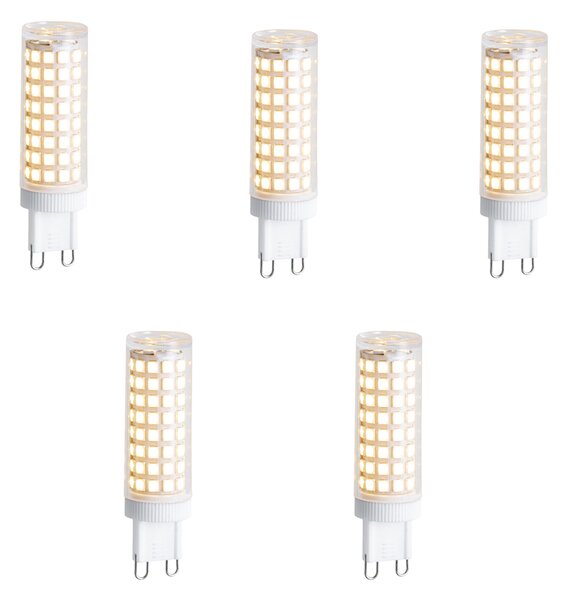 Sada 5 stmievateľných LED žiaroviek G9 5,5 W 500 lm 2700 K