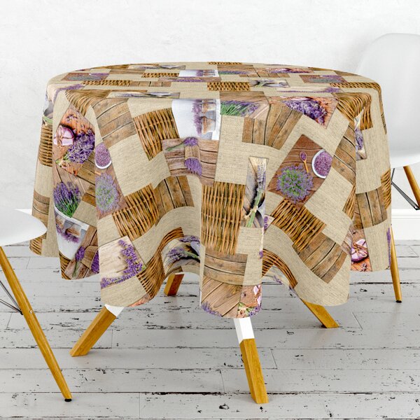 Obrus ​​PVC okrúhly M-157A - Provence (rôzne veľkosti)