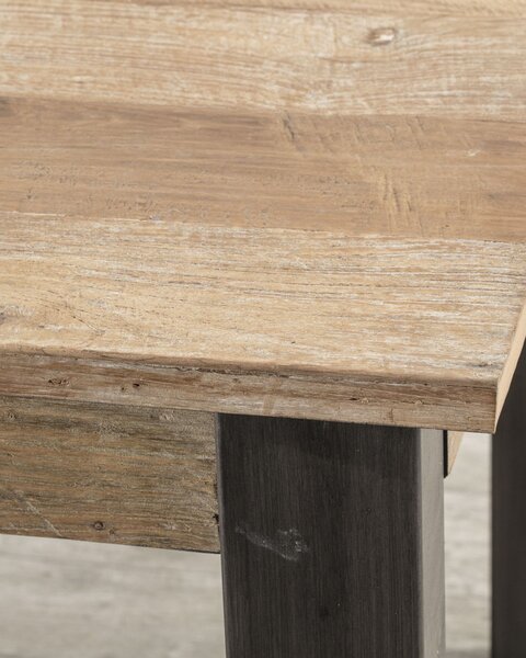 Rozkladací stôl Berton 200/300 x 100 x 76 black&natural