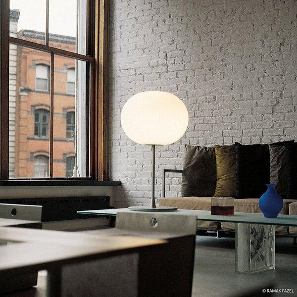 Stolové Lampa FLOS, GLO-BALL, stmievateľné, Biela, Obývacia izba, Sklo, Dizajnový