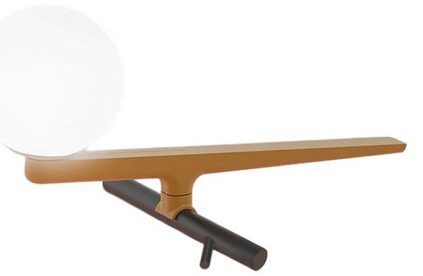 Stolové Lampa Artemide, Yanzi, stmievateľné, Zlatá / Mosadz, Obývacia izba, Kov, Dizajnový