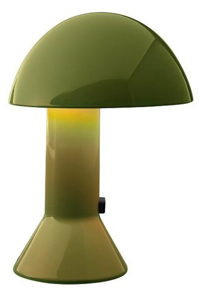 Stolové Lampa Martinelli Luce, Elmetto, Zelená, Obývacia izba, Plast, Dizajnový