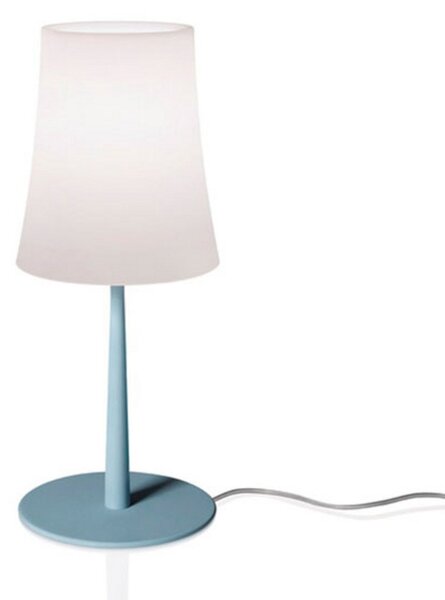Stolové Lampa Foscarini, Birdie Easy, Modrá, Obývacia izba, Kov, Dizajnový