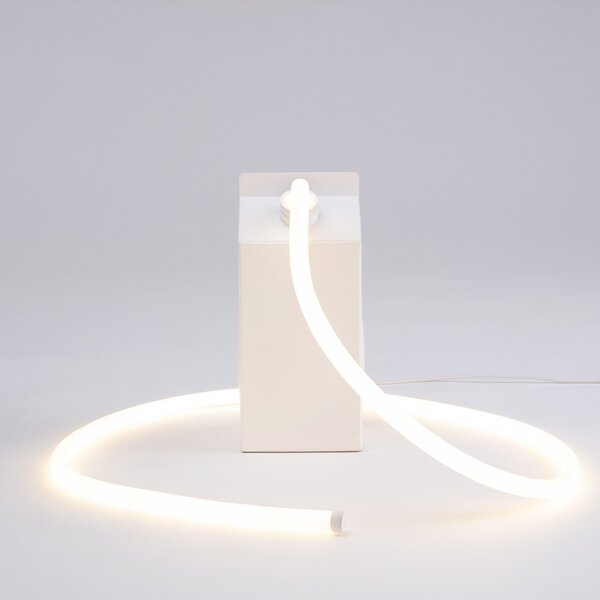 Stolové Lampa SELETTI, Daily Glow, Biela, Obývacia izba, Plast, Dizajnový