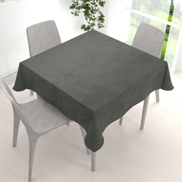 Biante Zamatový štvorcový obrus Velvet Prémium SVP-021 Tmavo sivozelený 40x40 cm