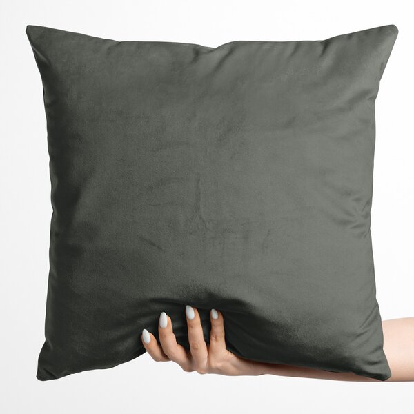 Biante Zamatová obliečka na vankúš Velvet Prémium SVP-021 Tmavo sivozelená 30 x 50 cm