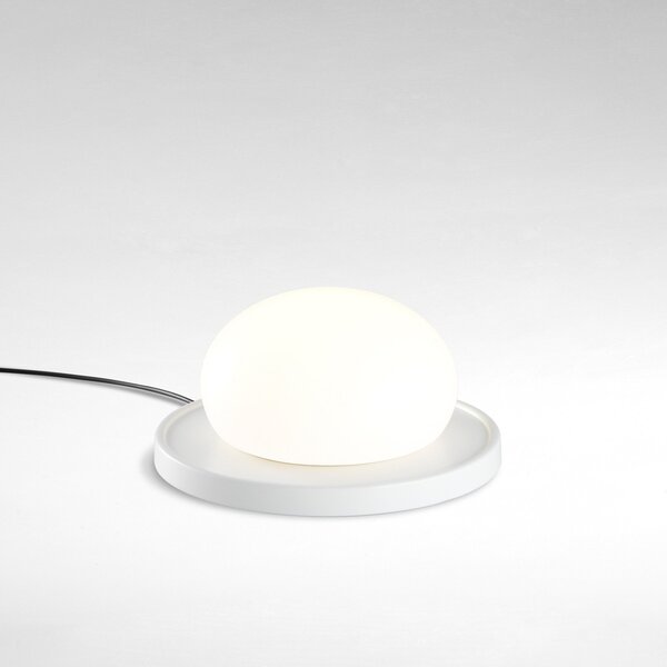 Stolové Lampa MARSET, Bolita, stmievateľné, Biela, Obývacia izba, Sklo, Dizajnový
