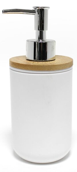 Biely plastový dávkovač mydla 91 ml Smart – douceur d'intérieur