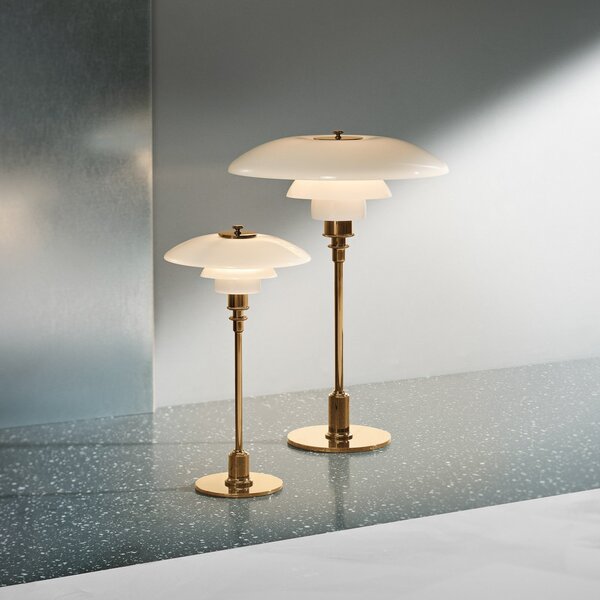 Stolové Lampa Louis Poulsen, PH 2/1, Zlatá / Mosadz, Obývacia izba, Kov, Dizajnový