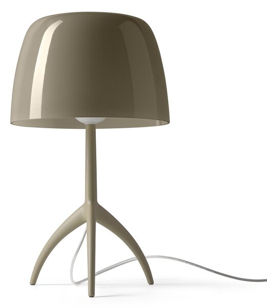 Stolové Lampa Foscarini, Lumiere nuances grande, stmievateľné, Zelená, Obývacia izba, Sklo, Dizajnový