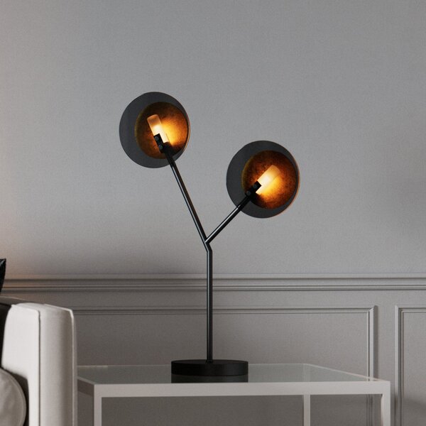 Stolové Lampa By Rydéns, Turno, Čierna, Obývacia izba, Kov, Dizajnový
