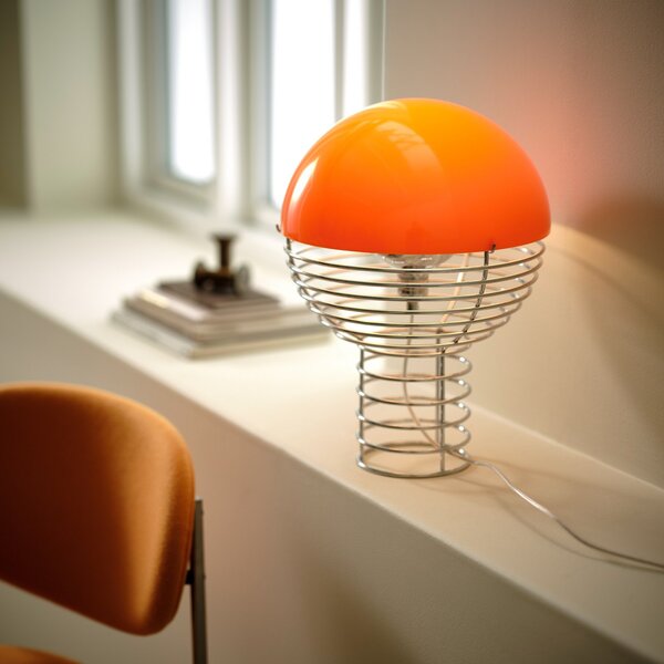 Stolové Lampa Verpan, Wire Small, Metalická, Obývacia izba, Kov, Dizajnový