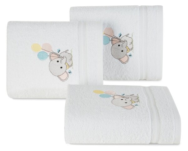 DETSKÝ BAVLNENÝ UTERÁK BABY50 SADA 6KS 50X90 CM BIELA