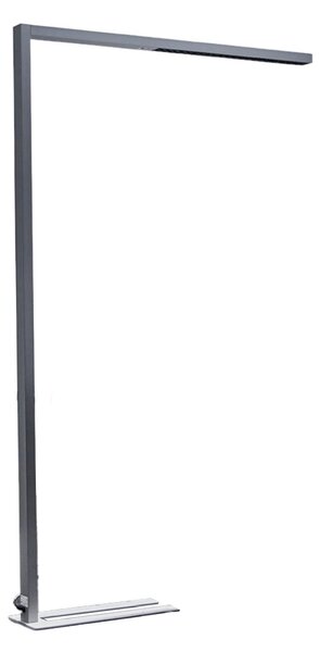 Stojacie Lampa Arcchio, Jolinda, stmievateľné, Sivá, Pracovňa, Kov, Moderný