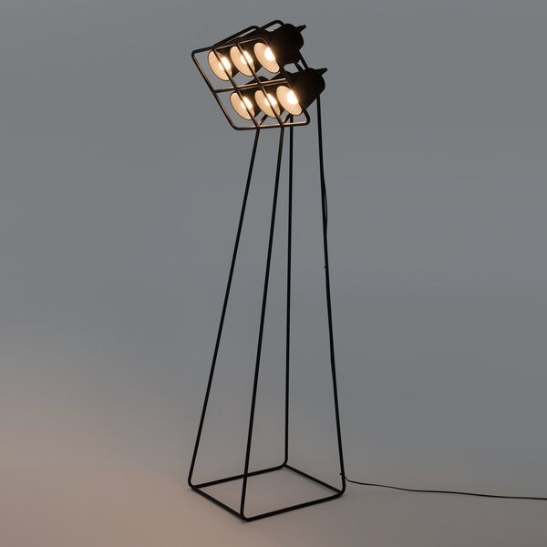 Stojacie Lampa SELETTI, Multilamp, stmievateľné, Čierna, Obývacia izba, Kov, Dizajnový