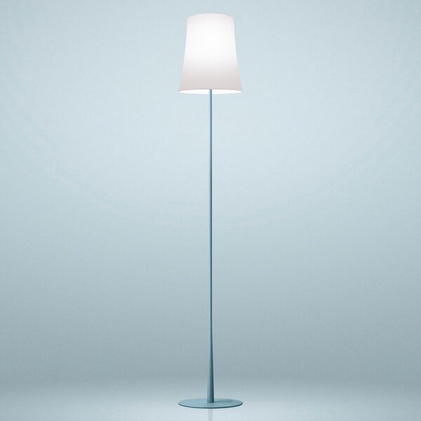 Stojacie Lampa Foscarini, Birdie Easy, Modrá, Obývacia izba, Kov, Dizajnový