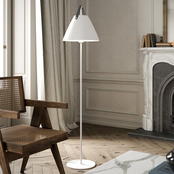 Stojacie Lampa DFTP by Nordlux, Strap, Biela, Obývacia izba, Kov, Škandinávsky