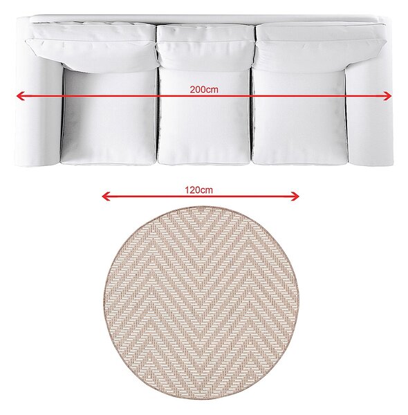 Koberec Lineo beige 120cm