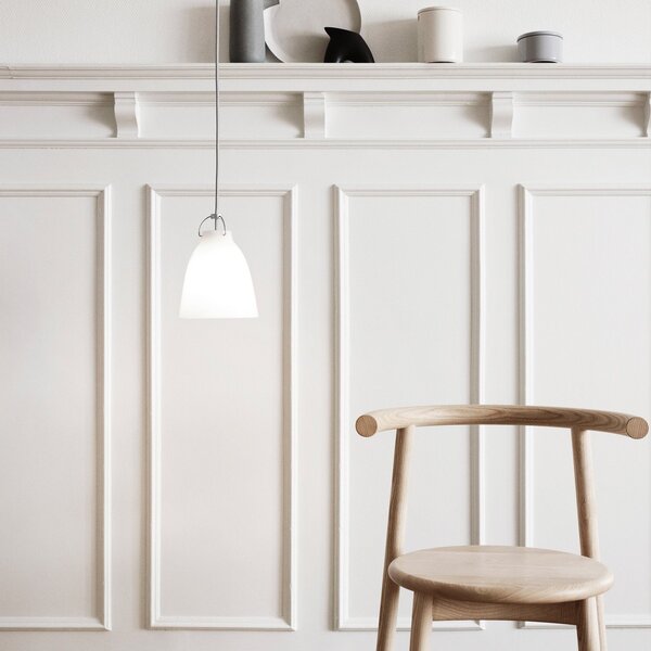 Závesné svietidlá FRITZ HANSEN, Caravaggio P1, stmievateľné, Biela, Obývacia izba, Sklo, Dizajnový