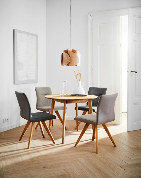 JEDÁLENSKÝ STÔL, divoký dub, farba duba, 100/100/76 cm Carryhome - Stoly