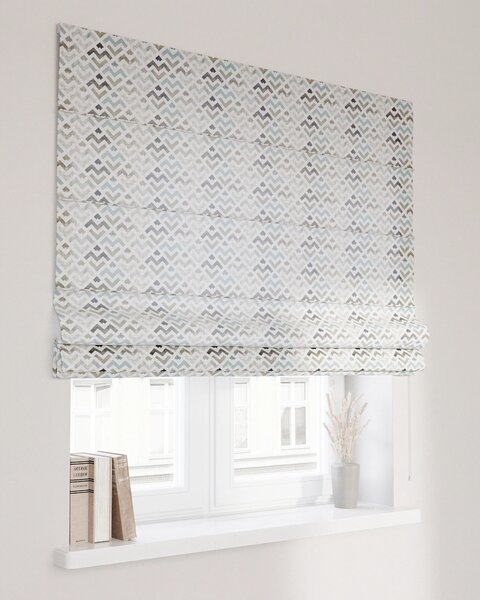 Rímska roleta Capri farba produktu hnedá látka vzorované