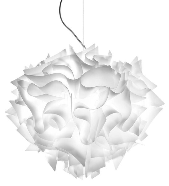 Závesné svietidlá Slamp, VELI, stmievateľné, Biela, Obývacia izba, Plast, Dizajnový