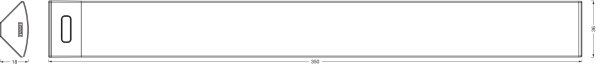 Osram - LED stmievateľné svietidlo pod linku so senzorom LINEAR ANGLE LED/5W/230V 35 cm biela