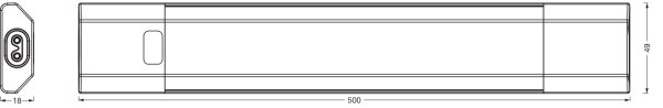 Osram - LINEAR EDGE stmievateľné LED podlinkové svietidlo so senzorom, 8W/230V, 50 cm, biele