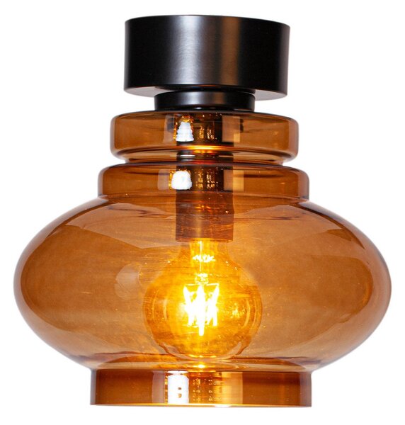 Stropné Lampa By Rydéns, Dolores, stmievateľné, Hnedá / Hrdzavá, Obývacia izba, Sklo, Škandinávsky