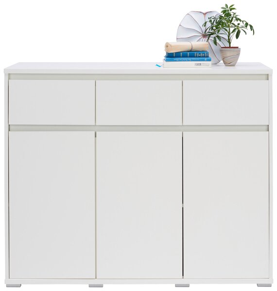 KOMODA, biela, 120/103/48 cm Carryhome - Komody