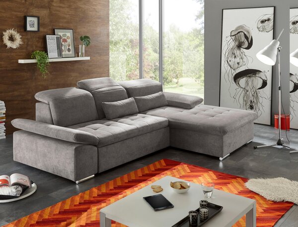 ROHOVÁ SEDAČKA, textil, kompozitné drevo, bahenná hnedá MID.YOU - Sedačky, Online Only