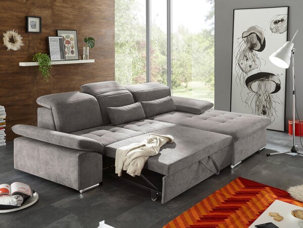 ROHOVÁ SEDAČKA, textil, kompozitné drevo, bahenná hnedá MID.YOU - Sedačky, Online Only