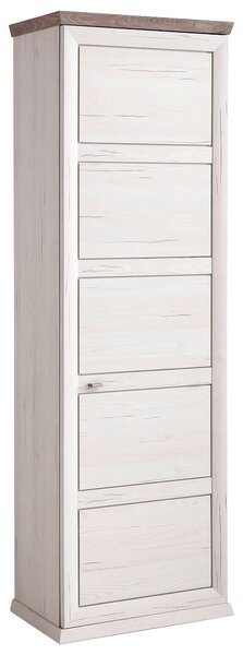 PREDSIEŇOVÁ SKRIŇA, sivá, biela, 64,2/196,5/38,5 cm Hom`in - Skrine do chodby