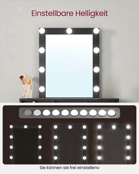 TOALETNÝ STOLÍK, čierna, 80/40/145 cm Boxxx - Online Only drobný nábytok, Online Only