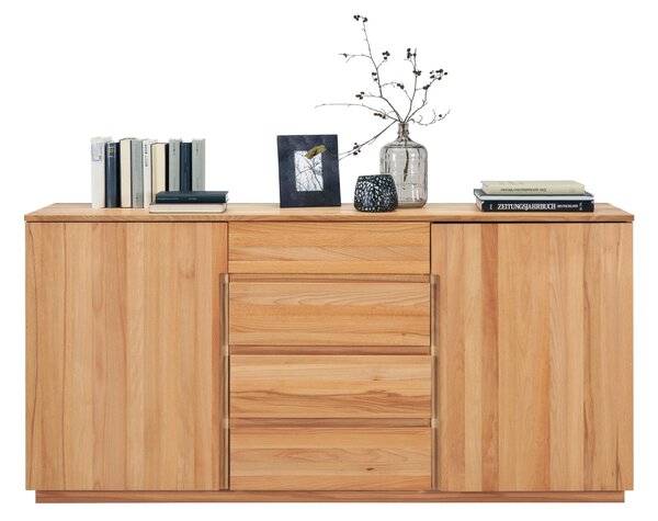 ŠIROKÁ KOMODA, jadrový buk, farba buka, 180/89,2/41 cm Linea Natura - Komody