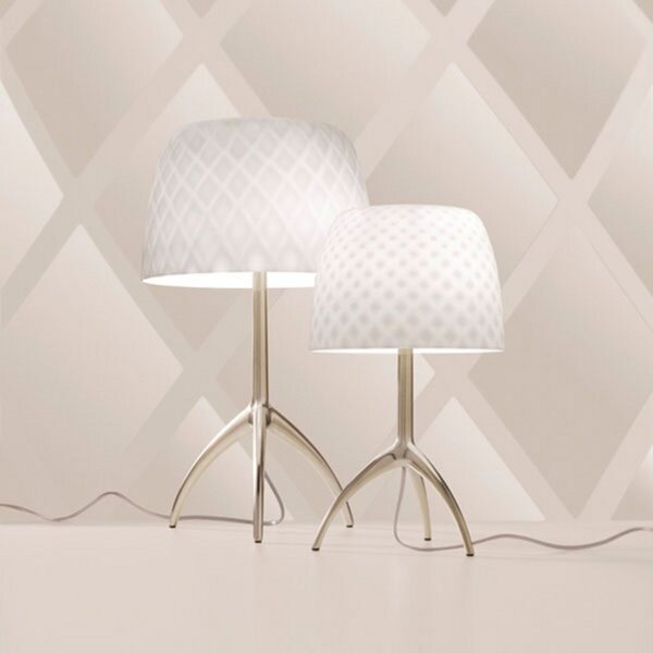 Stolové Lampa Foscarini, Lumiere, Biela, Obývacia izba, Sklo, Dizajnový